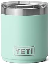 YETI Rambler Lowball apilable 2.0 de 10 onzas, aislado al vacío, acero inoxidable con tapa MagSlider, color negro