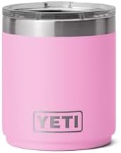 YETI Rambler Lowball apilable 2.0 de 10 onzas, aislado al vacío, acero inoxidable con tapa MagSlider, color negro