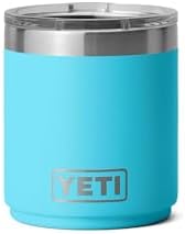 YETI Rambler Lowball apilable 2.0 de 10 onzas, aislado al vacío, acero inoxidable con tapa MagSlider, color negro