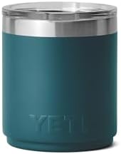 YETI Rambler Lowball apilable 2.0 de 10 onzas, aislado al vacío, acero inoxidable con tapa MagSlider, color negro