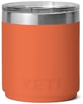 YETI Rambler Lowball apilable 2.0 de 10 onzas, aislado al vacío, acero inoxidable con tapa MagSlider, color negro