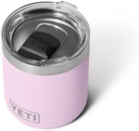 YETI Rambler Lowball apilable 2.0 de 10 onzas, aislado al vacío, acero inoxidable con tapa MagSlider, color negro