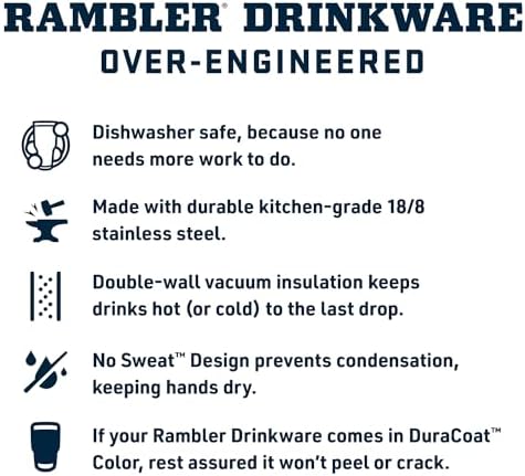 YETI Rambler 20 oz Stainless Steel Vacuum Insulated Tumbler w/MagSlider Lid