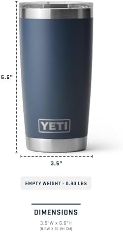 YETI Rambler 20 oz Stainless Steel Vacuum Insulated Tumbler w/MagSlider Lid