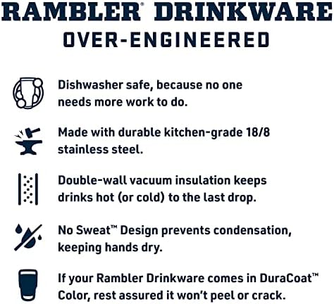 YETI Rambler 20 oz Stainless Steel Vacuum Insulated Tumbler w/MagSlider Lid