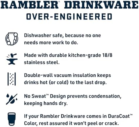 YETI Rambler 20 oz Stainless Steel Vacuum Insulated Tumbler w/MagSlider Lid