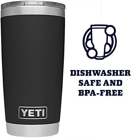 YETI Rambler 20 oz Stainless Steel Vacuum Insulated Tumbler w/MagSlider Lid