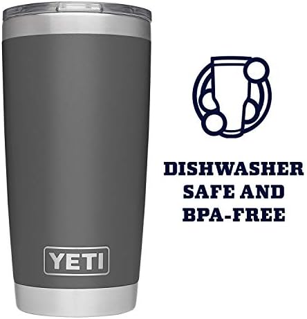 YETI Rambler 20 oz Stainless Steel Vacuum Insulated Tumbler w/MagSlider Lid