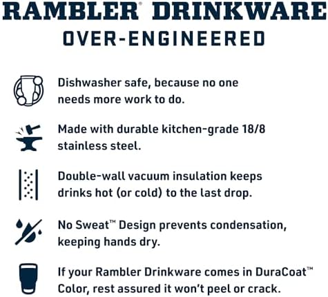 YETI Rambler 20 oz Stainless Steel Vacuum Insulated Tumbler w/MagSlider Lid