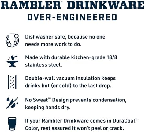 YETI Rambler 20 oz Stainless Steel Vacuum Insulated Tumbler w/MagSlider Lid