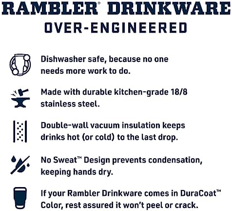 YETI Rambler 20 oz Stainless Steel Vacuum Insulated Tumbler w/MagSlider Lid