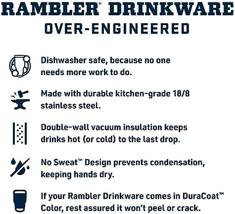 YETI Rambler 20 oz Stainless Steel Vacuum Insulated Tumbler w/MagSlider Lid