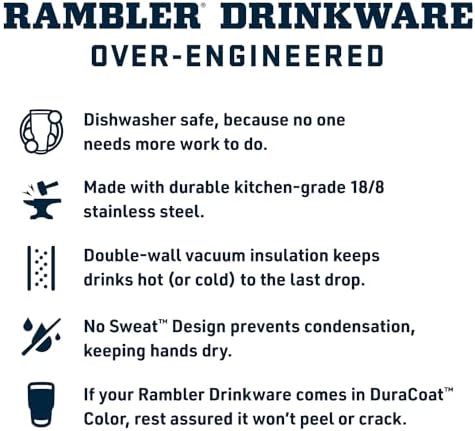 YETI Rambler 20 oz Stainless Steel Vacuum Insulated Tumbler w/MagSlider Lid