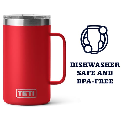YETI Rambler 24 oz Mug  Vacuum Insulated  Stainless Steel with MagSlider Lid