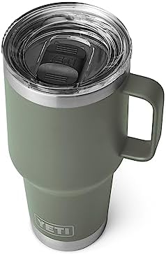 YETI Rambler 30 oz Travel Mug  Stainless Steel  Vacuum Insulated with Stronghold Lid