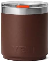 YETI Rambler Lowball  Vacuum Insulated Stainless Steel Stackable Lowball with MagSlider Lid  Stainless Steel  10 oz  296 ml 