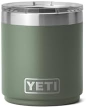 YETI Rambler Lowball  Vacuum Insulated Stainless Steel Stackable Lowball with MagSlider Lid  Stainless Steel  10 oz  296 ml 