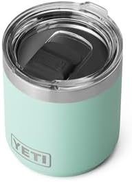YETI Rambler Lowball  Vacuum Insulated Stainless Steel Stackable Lowball with MagSlider Lid  Stainless Steel  10 oz  296 ml 