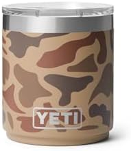 YETI Rambler Lowball  Vacuum Insulated Stainless Steel Stackable Lowball with MagSlider Lid  Stainless Steel  10 oz  296 ml 