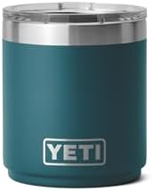 YETI Rambler Lowball  Vacuum Insulated Stainless Steel Stackable Lowball with MagSlider Lid  Stainless Steel  10 oz  296 ml 