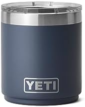 YETI Rambler Lowball  Vacuum Insulated Stainless Steel Stackable Lowball with MagSlider Lid  Stainless Steel  10 oz  296 ml 