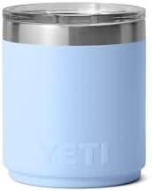YETI Rambler Lowball  Vacuum Insulated Stainless Steel Stackable Lowball with MagSlider Lid  Stainless Steel  10 oz  296 ml 