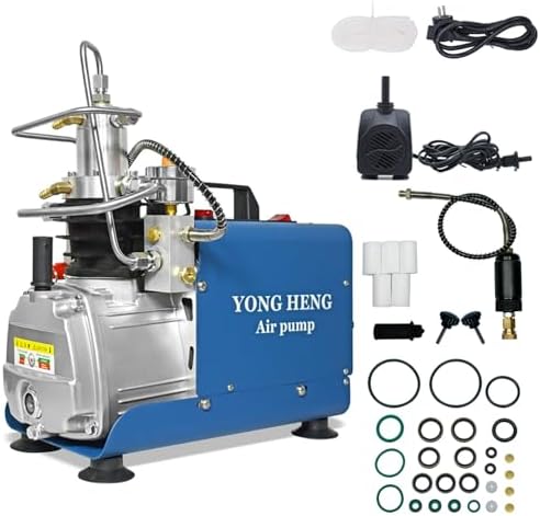 YONGHENG 4500Psi Pcp Air Compressor Digital Control System High Pressure Air Compressor Pump for Air Gun Scuba Rifle Perfect for Filling Air Rifle Filling