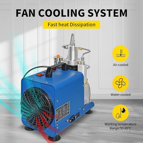 YONGHENG 4500Psi Pcp Air Compressor Digital Control System High Pressure Air Compressor Pump for Air Gun Scuba Rifle Perfect for Filling Air Rifle Filling