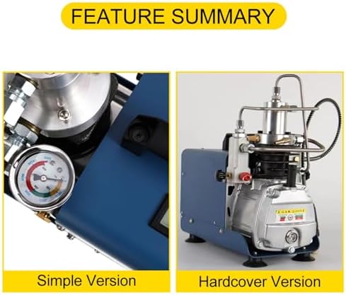 YONGHENG 4500Psi Pcp Air Compressor Digital Control System High Pressure Air Compressor Pump for Air Gun Scuba Rifle Perfect for Filling Air Rifle Filling