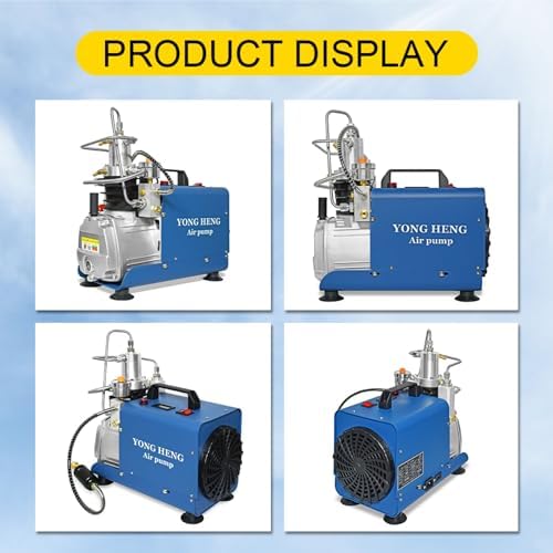 YONGHENG 4500Psi Pcp Air Compressor Digital Control System High Pressure Air Compressor Pump for Air Gun Scuba Rifle Perfect for Filling Air Rifle Filling