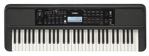 Yamaha 61 Touch Sensitive Keys Portable Keyboard for Beginners with Music Rest  Power Adapter PSR E383