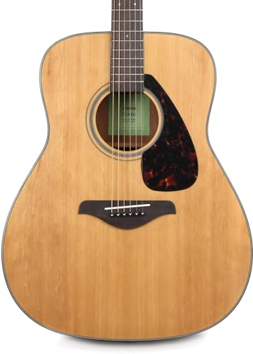Yamaha 6 String Beginner Solid Spruce Top Traditional Western Dreadnought Acoustic Guitar With Rosewood FIngerboard  Natural Finish  Right   FG800J NT 