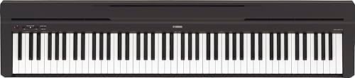 Yamaha 88 Key Weighted Portable Digital Piano Keyboard with Music Rest  Sustain Foot Switch  Built in Speakers  USB Connectivity  Black  P45B 