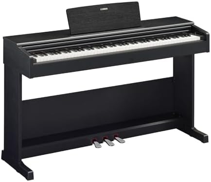 Yamaha Arius Series 88 Key Weighted Action Upright Digital Piano for Beginner and Intermediate Players  Dynamic Response  Grand Piano Sound  3 pedal Unit  Bench Included  Rosewood YDP105R