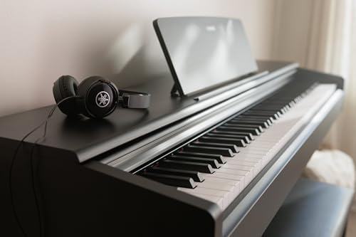 Yamaha Arius Series 88 Key Weighted Action Upright Digital Piano for Beginner and Intermediate Players  Dynamic Response  Grand Piano Sound  3 pedal Unit  Bench Included  Rosewood YDP105R