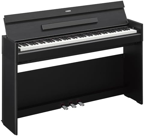 Yamaha Arius Series 88 Key Weighted Action Upright Digital Piano for Beginner and Intermediate Players  Dynamic Response  Grand Piano Sound  3 pedal Unit  Bench Included  Rosewood YDP105R