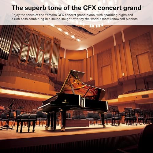 Yamaha Arius Series 88 Key Weighted Action Upright Digital Piano for Beginner and Intermediate Players  Dynamic Response  Grand Piano Sound  3 pedal Unit  Bench Included  Rosewood YDP105R