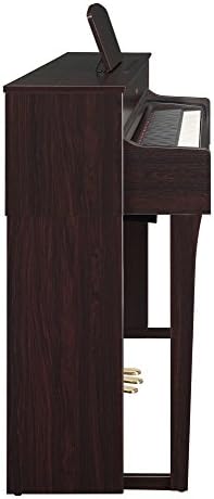 Yamaha Arius Series 88 Key Weighted Action Upright Digital Piano for Beginner and Intermediate Players  Dynamic Response  Grand Piano Sound  3 pedal Unit  Bench Included  Rosewood YDP105R