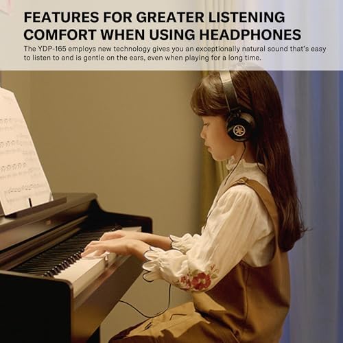 Yamaha Arius Series 88 Key Weighted Action Upright Digital Piano for Beginner and Intermediate Players  Dynamic Response  Grand Piano Sound  3 pedal Unit  Bench Included  Rosewood YDP105R