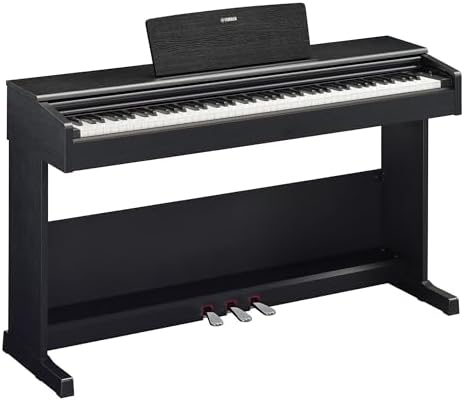 Yamaha Arius Series 88 Key Weighted Action Upright Digital Piano for Beginner and Intermediate Players  Dynamic Response  Grand Piano Sound  3 pedal Unit  Bench Included  Rosewood YDP105R