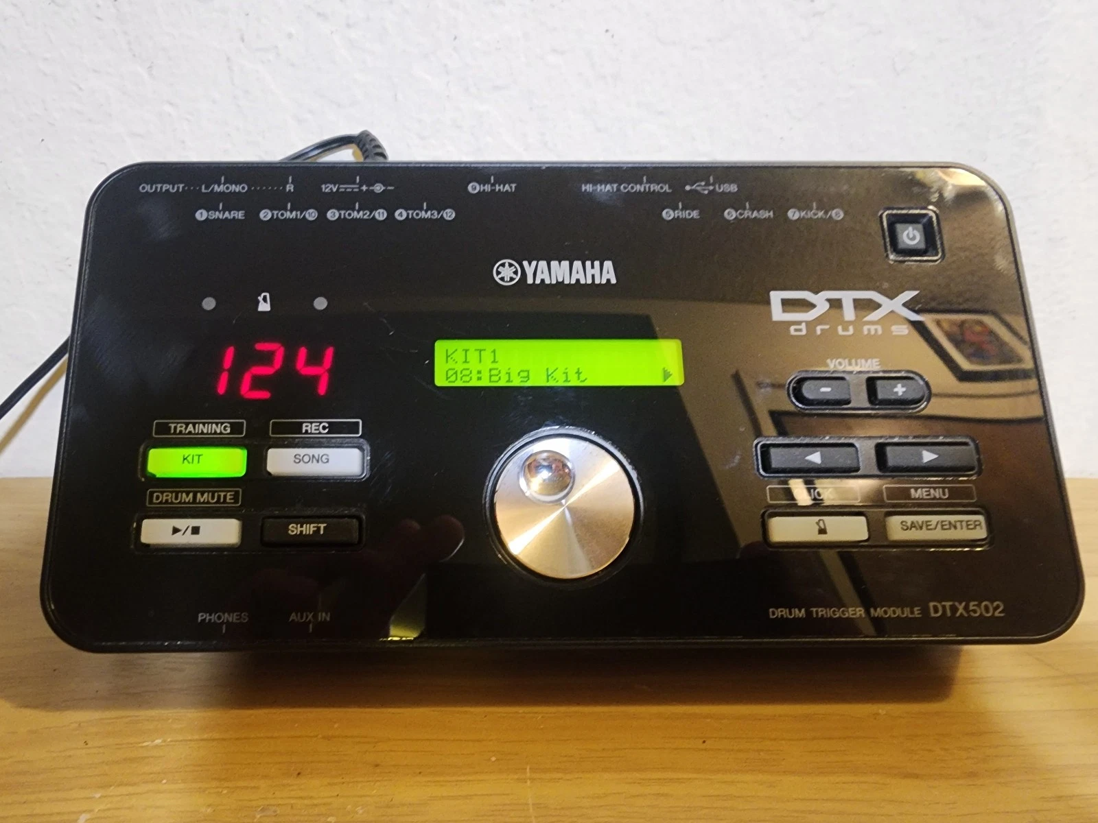 Yamaha DTX502 Electronic Drum Trigger Module   Tested Working w/ OEM Power