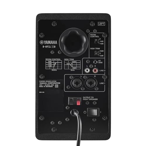 Yamaha HS3 Powered Studio Monitor in Black  Pair  HS3 B