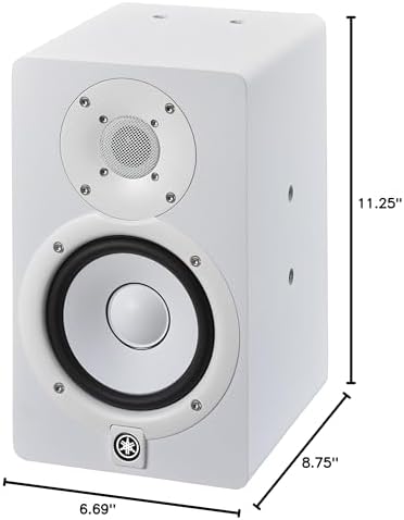 Yamaha HS4 Powered Studio Monitor in White  Pair  HS4 W 