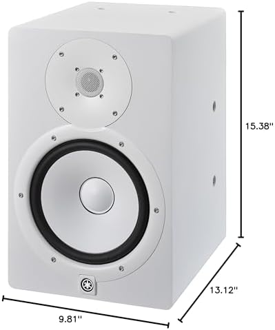 Yamaha HS4 Powered Studio Monitor in White  Pair  HS4 W 