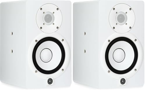 Yamaha HS4 Powered Studio Monitor in White  Pair  HS4 W 