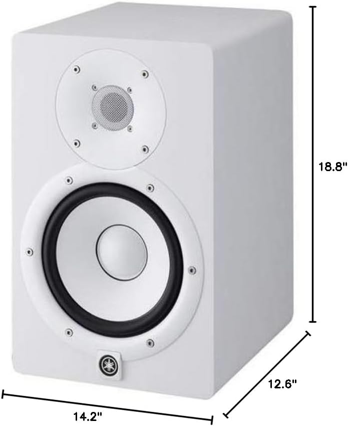 Yamaha HS4 Powered Studio Monitor in White  Pair  HS4 W 