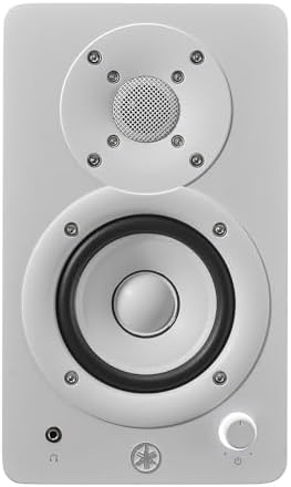 Yamaha HS4 Powered Studio Monitor in White  Pair  HS4 W 