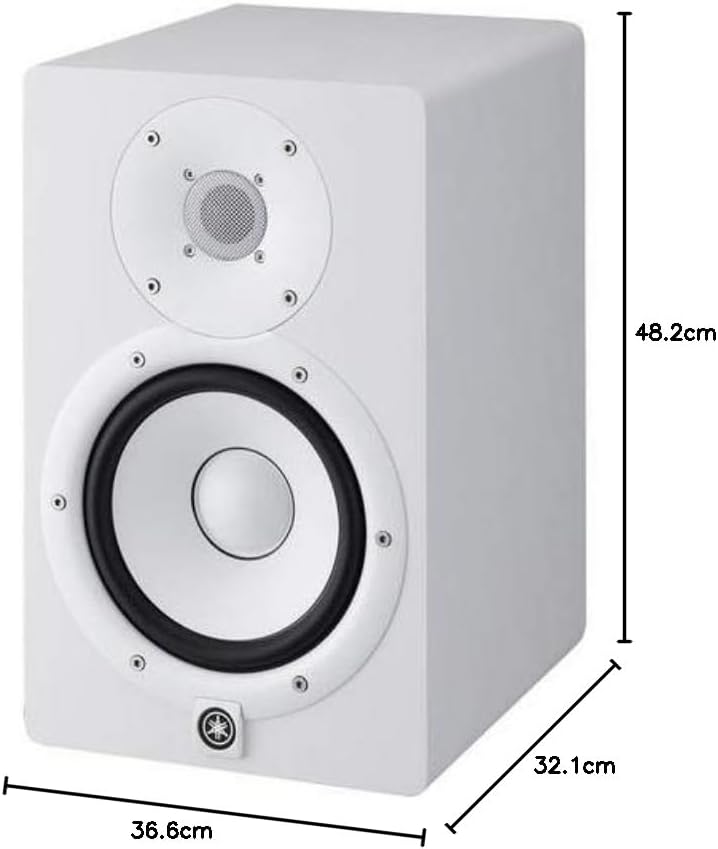 Yamaha HS4 Powered Studio Monitor in White  Pair  HS4 W 