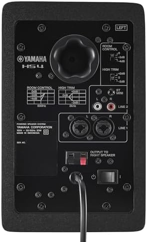 Yamaha HS4 Powered Studio Monitor in White  Pair  HS4 W 