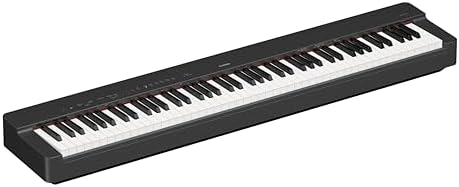 Yamaha P225B  88 Key Weighted Action Digital Piano with Power Supply and Sustain Pedal  Black  P225B 
